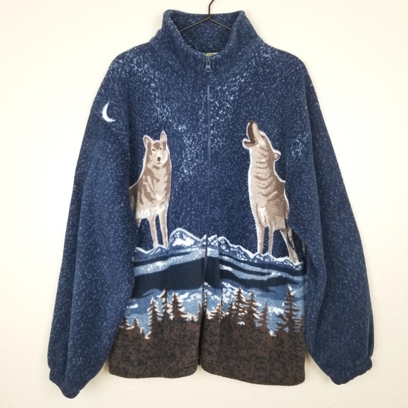 wolf fleece coat
